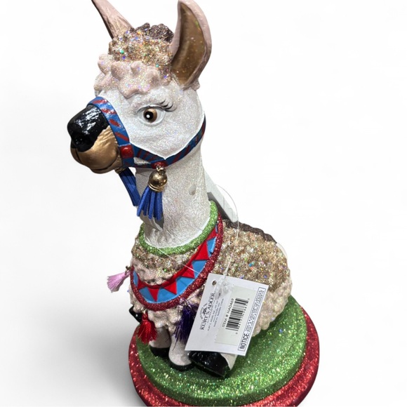 Llama Nutcracker Kurt Adler 11" Hollywood Nutcracker Holly Adler With Tags - Picture 1 of 7